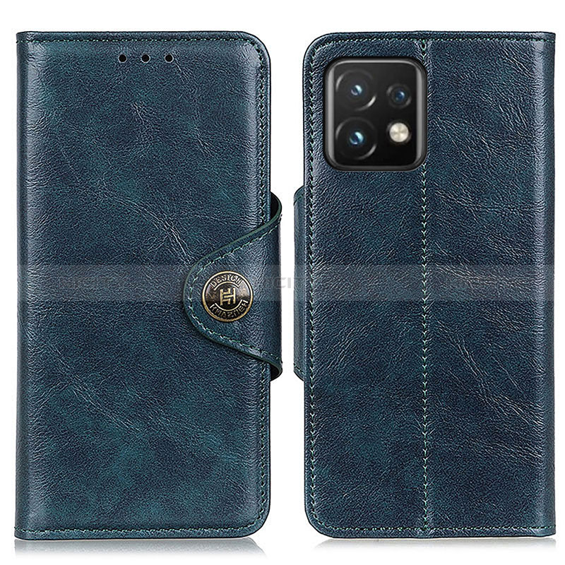 Coque Portefeuille Livre Cuir Etui Clapet M12L pour Motorola Moto Edge Plus (2023) 5G Bleu Plus