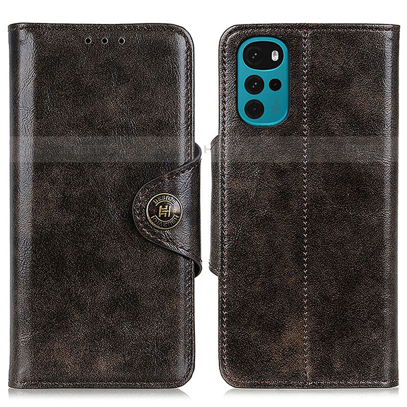 Coque Portefeuille Livre Cuir Etui Clapet M12L pour Motorola Moto G22 Bronze Plus