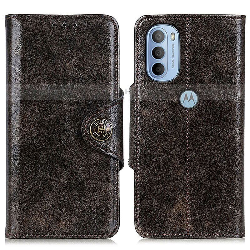 Coque Portefeuille Livre Cuir Etui Clapet M12L pour Motorola Moto G31 Bronze Plus