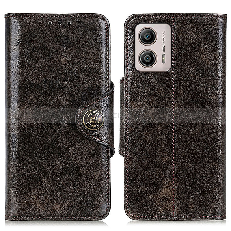 Coque Portefeuille Livre Cuir Etui Clapet M12L pour Motorola Moto G53 5G Bronze Plus