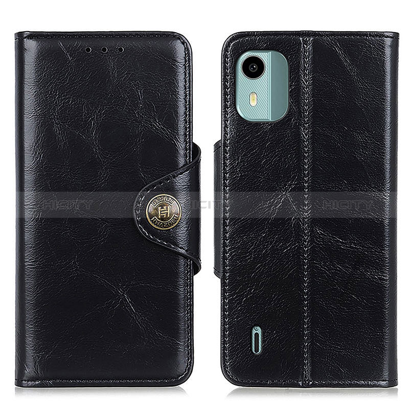 Coque Portefeuille Livre Cuir Etui Clapet M12L pour Nokia C12 Noir Plus