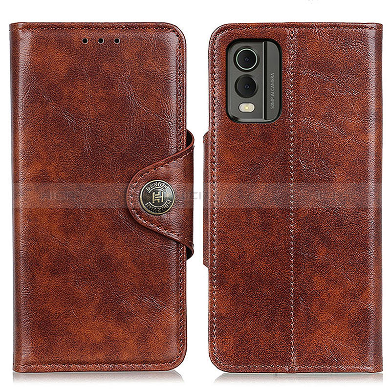 Coque Portefeuille Livre Cuir Etui Clapet M12L pour Nokia C32 Marron Plus