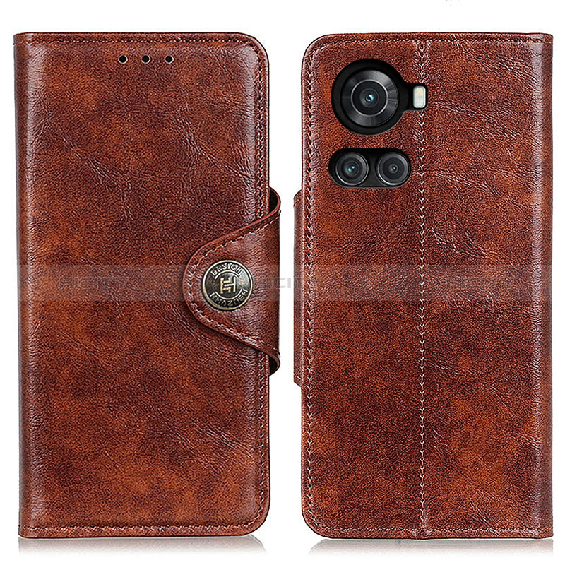 Coque Portefeuille Livre Cuir Etui Clapet M12L pour OnePlus 10R 5G Marron Plus