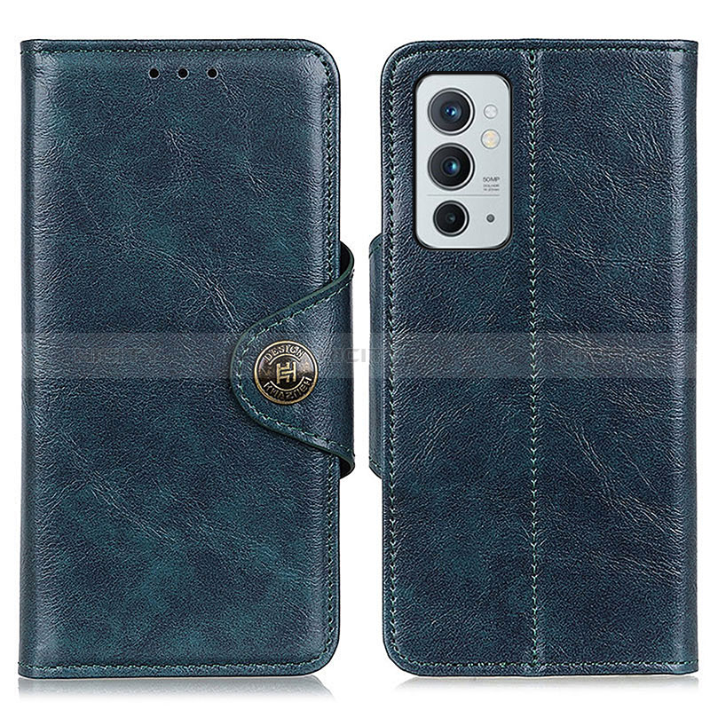 Coque Portefeuille Livre Cuir Etui Clapet M12L pour OnePlus 9RT 5G Bleu Plus