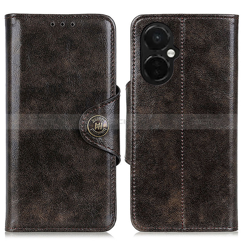 Coque Portefeuille Livre Cuir Etui Clapet M12L pour OnePlus Nord CE 3 5G Marron Plus