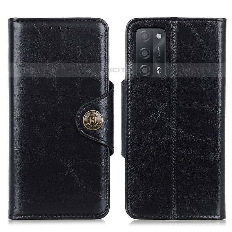 Coque Portefeuille Livre Cuir Etui Clapet M12L pour Oppo A53s 5G Noir Plus