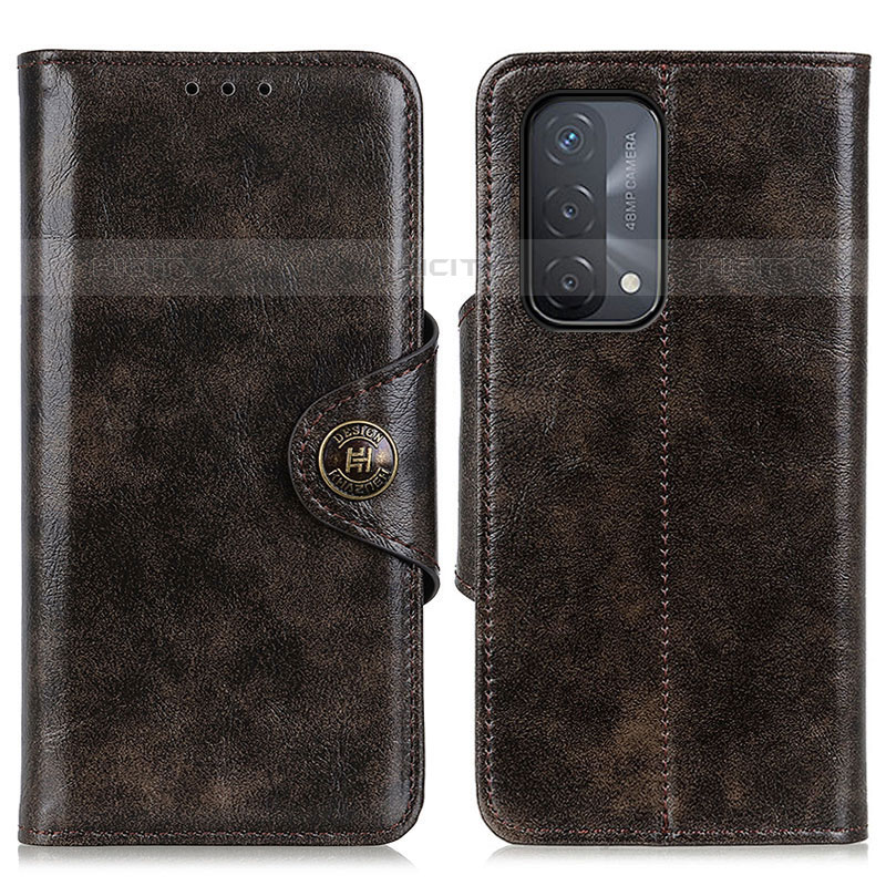 Coque Portefeuille Livre Cuir Etui Clapet M12L pour Oppo A93 5G Bronze Plus