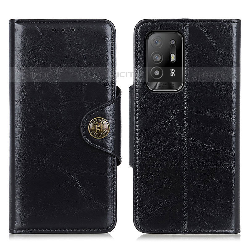 Coque Portefeuille Livre Cuir Etui Clapet M12L pour Oppo A95 5G Noir Plus