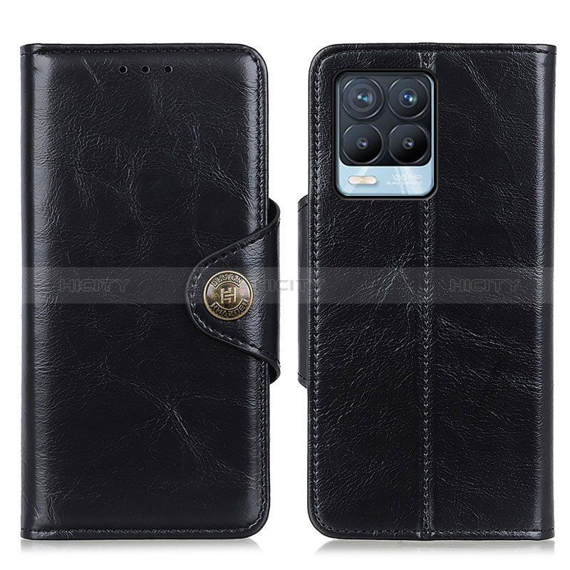 Coque Portefeuille Livre Cuir Etui Clapet M12L pour Realme 8 4G Noir Plus