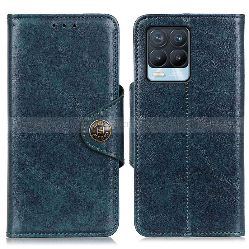 Coque Portefeuille Livre Cuir Etui Clapet M12L pour Realme 8 Pro Bleu Plus