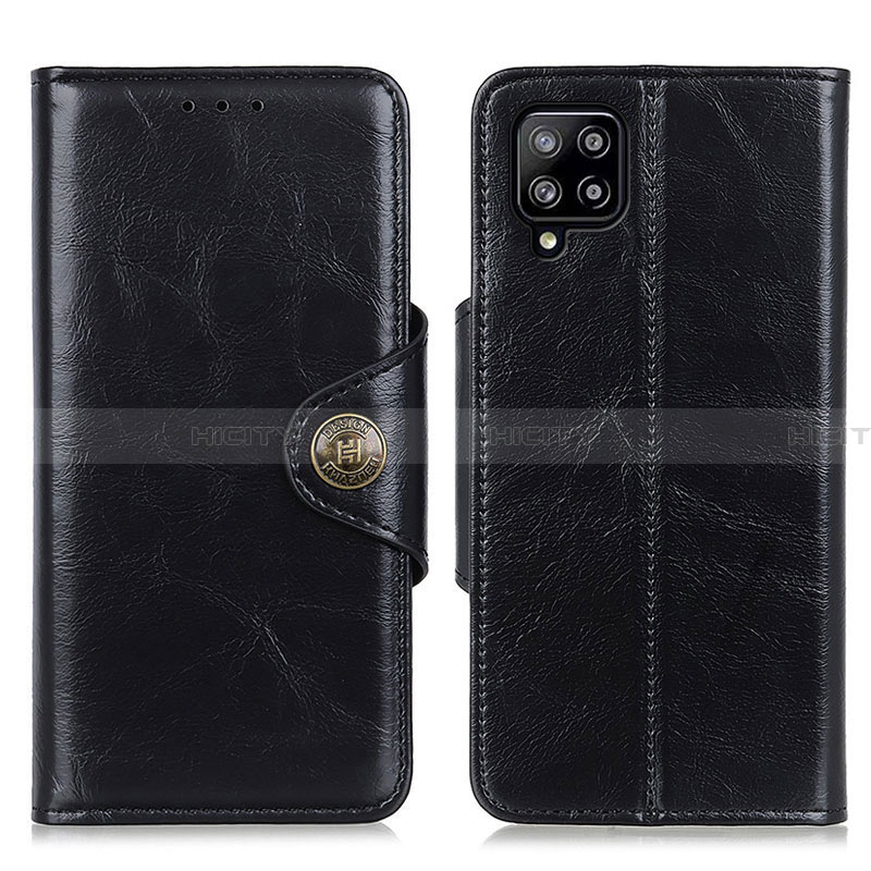 Coque Portefeuille Livre Cuir Etui Clapet M12L pour Samsung Galaxy A22 4G Noir Plus