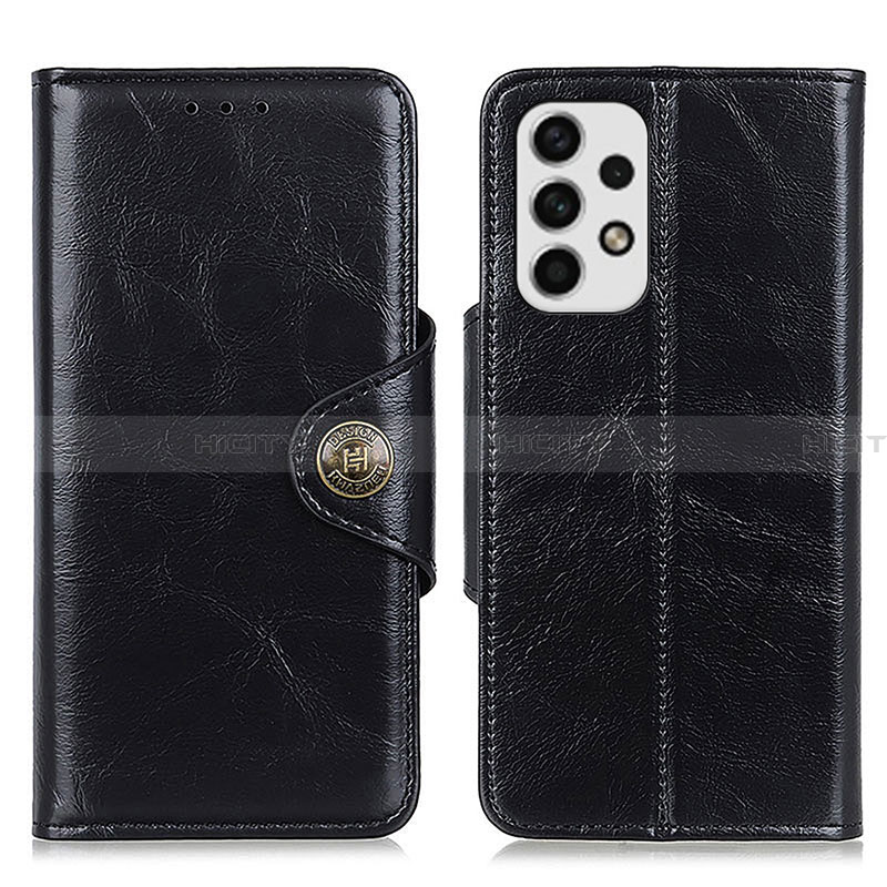 Coque Portefeuille Livre Cuir Etui Clapet M12L pour Samsung Galaxy A23 4G Noir Plus