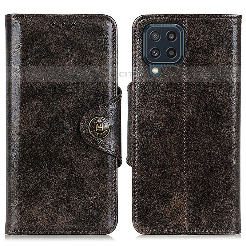 Coque Portefeuille Livre Cuir Etui Clapet M12L pour Samsung Galaxy M32 4G Bronze Plus