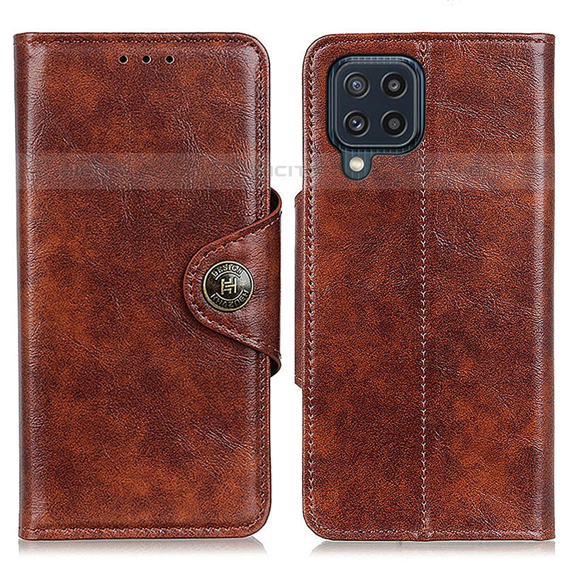 Coque Portefeuille Livre Cuir Etui Clapet M12L pour Samsung Galaxy M32 4G Marron Plus