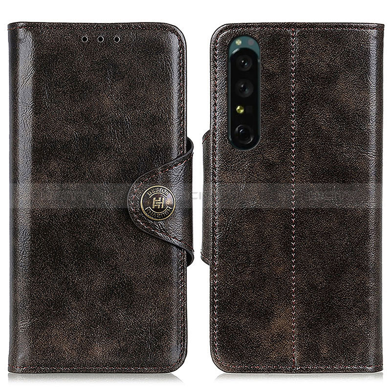 Coque Portefeuille Livre Cuir Etui Clapet M12L pour Sony Xperia 1 IV SO-51C Bronze Plus