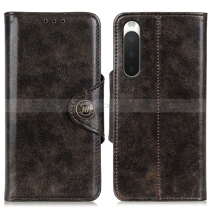 Coque Portefeuille Livre Cuir Etui Clapet M12L pour Sony Xperia 10 IV SO-52C Bronze Plus