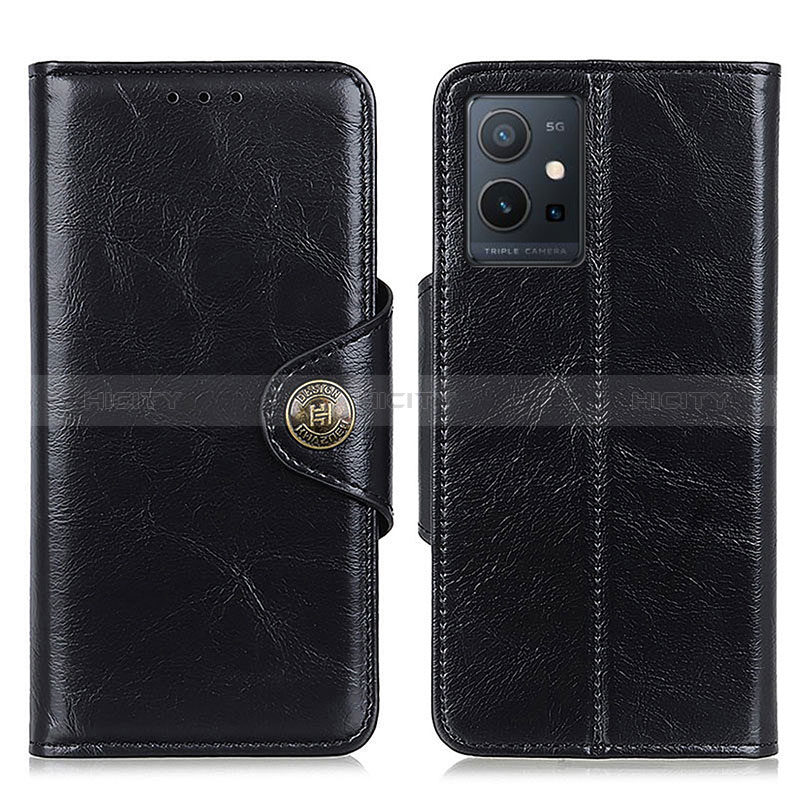 Coque Portefeuille Livre Cuir Etui Clapet M12L pour Vivo Y30 5G Noir Plus