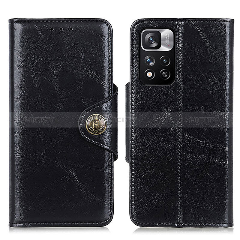 Coque Portefeuille Livre Cuir Etui Clapet M12L pour Xiaomi Mi 11i 5G (2022) Noir Plus