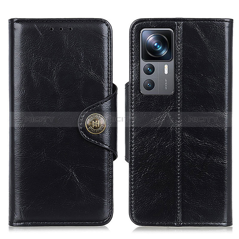 Coque Portefeuille Livre Cuir Etui Clapet M12L pour Xiaomi Mi 12T Pro 5G Noir Plus