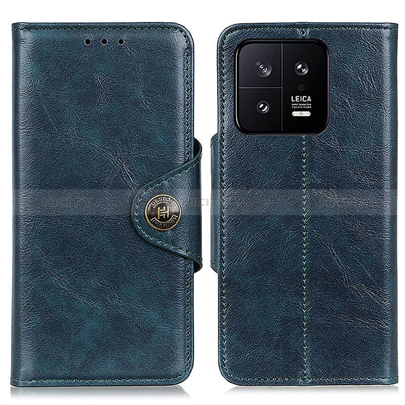 Coque Portefeuille Livre Cuir Etui Clapet M12L pour Xiaomi Mi 13 5G Bleu Plus