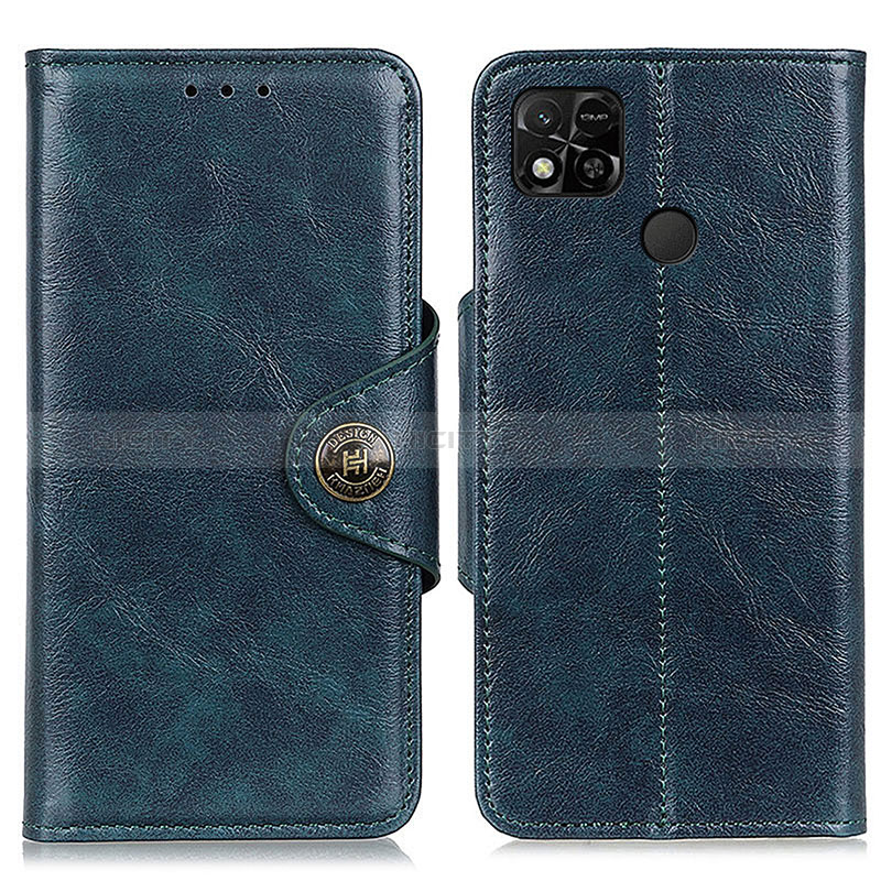 Coque Portefeuille Livre Cuir Etui Clapet M12L pour Xiaomi POCO C3 Bleu Plus