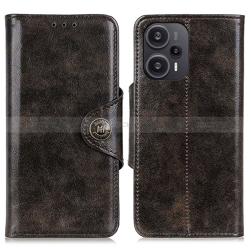 Coque Portefeuille Livre Cuir Etui Clapet M12L pour Xiaomi Poco F5 5G Bronze Plus