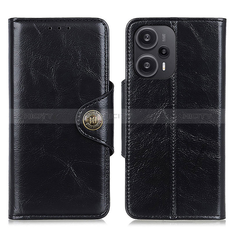 Coque Portefeuille Livre Cuir Etui Clapet M12L pour Xiaomi Poco F5 5G Noir Plus