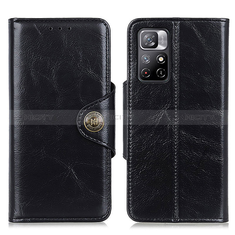 Coque Portefeuille Livre Cuir Etui Clapet M12L pour Xiaomi Poco M4 Pro 5G Noir Plus