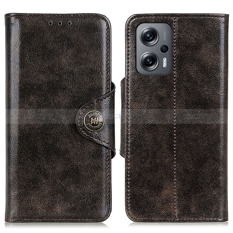 Coque Portefeuille Livre Cuir Etui Clapet M12L pour Xiaomi Poco X4 GT 5G Bronze Plus