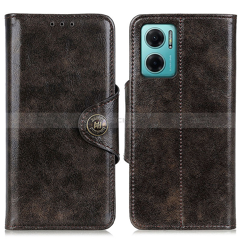 Coque Portefeuille Livre Cuir Etui Clapet M12L pour Xiaomi Redmi 10 5G Bronze Plus