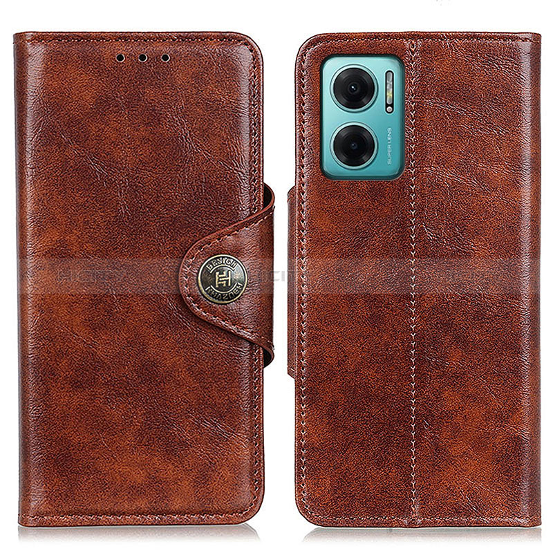 Coque Portefeuille Livre Cuir Etui Clapet M12L pour Xiaomi Redmi 10 Prime Plus 5G Marron Plus