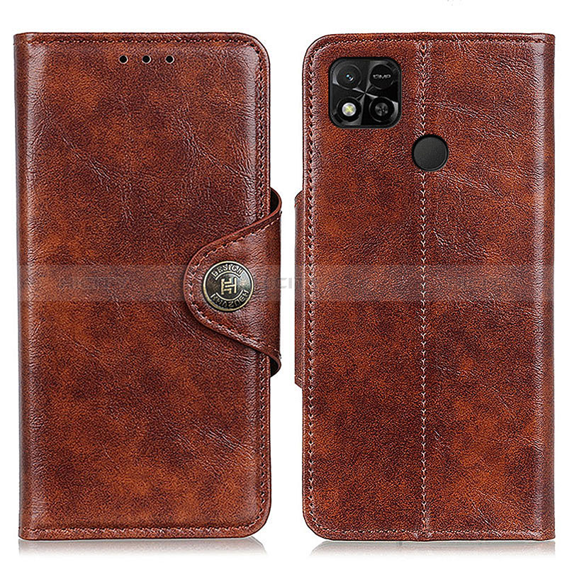 Coque Portefeuille Livre Cuir Etui Clapet M12L pour Xiaomi Redmi 9 India Marron Plus