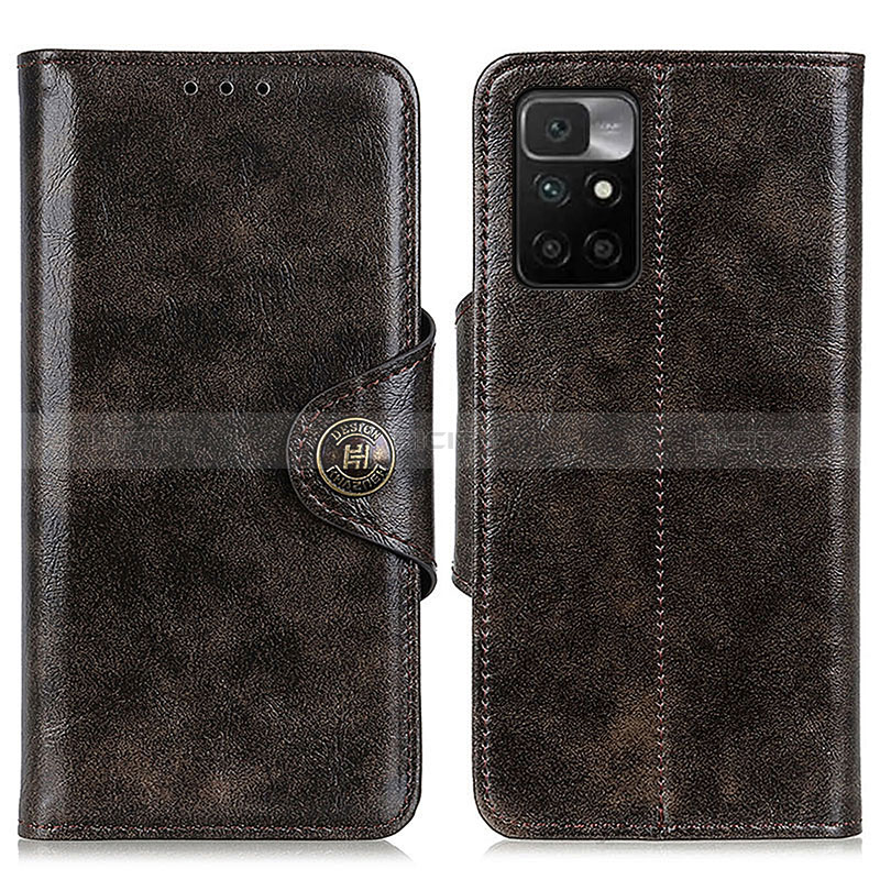 Coque Portefeuille Livre Cuir Etui Clapet M12L pour Xiaomi Redmi Note 11 4G (2021) Bronze Plus