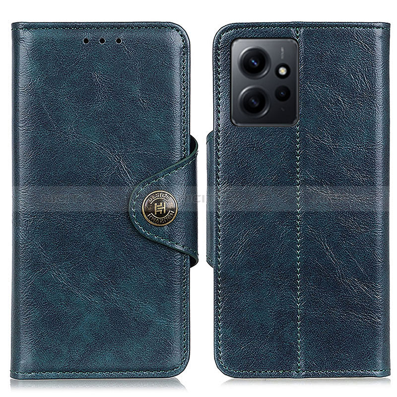 Coque Portefeuille Livre Cuir Etui Clapet M12L pour Xiaomi Redmi Note 12 4G Bleu Plus