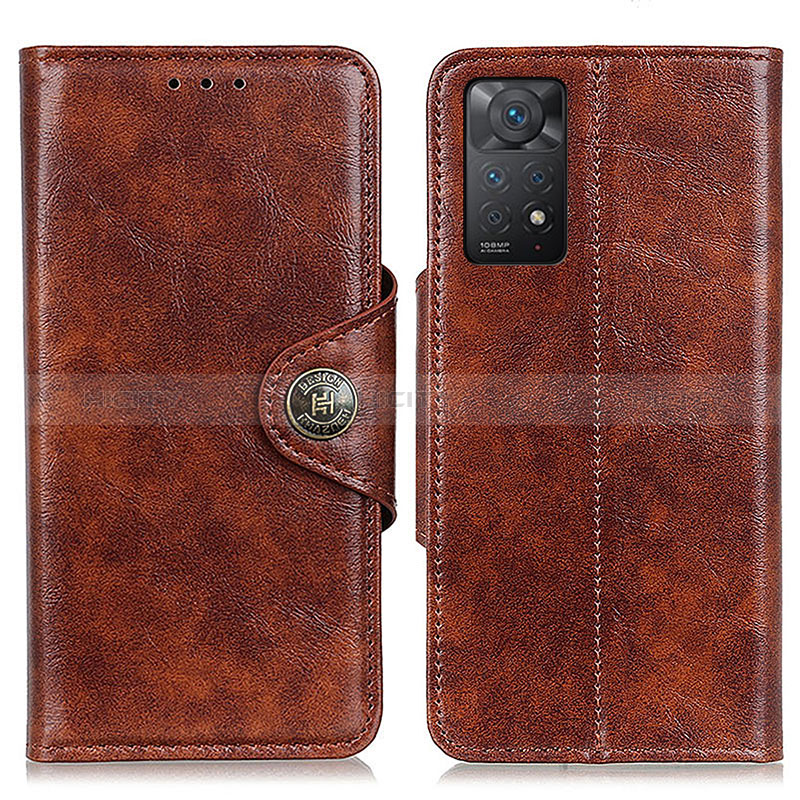 Coque Portefeuille Livre Cuir Etui Clapet M12L pour Xiaomi Redmi Note 12 Pro 4G Marron Plus