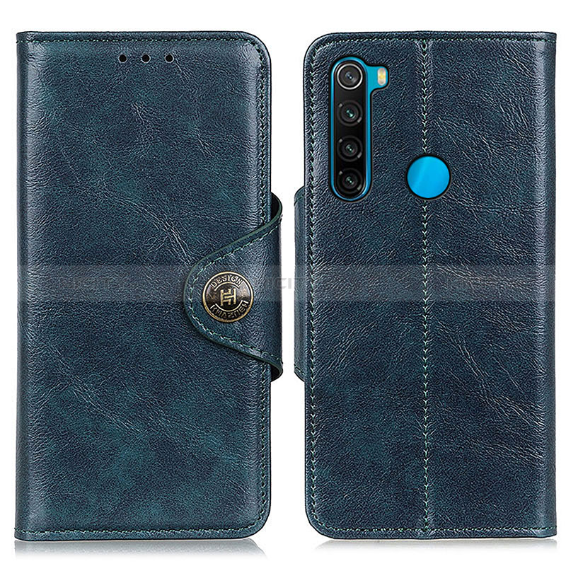 Coque Portefeuille Livre Cuir Etui Clapet M12L pour Xiaomi Redmi Note 8 (2021) Bleu Plus