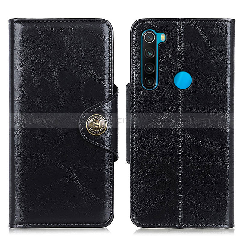 Coque Portefeuille Livre Cuir Etui Clapet M12L pour Xiaomi Redmi Note 8 (2021) Noir Plus