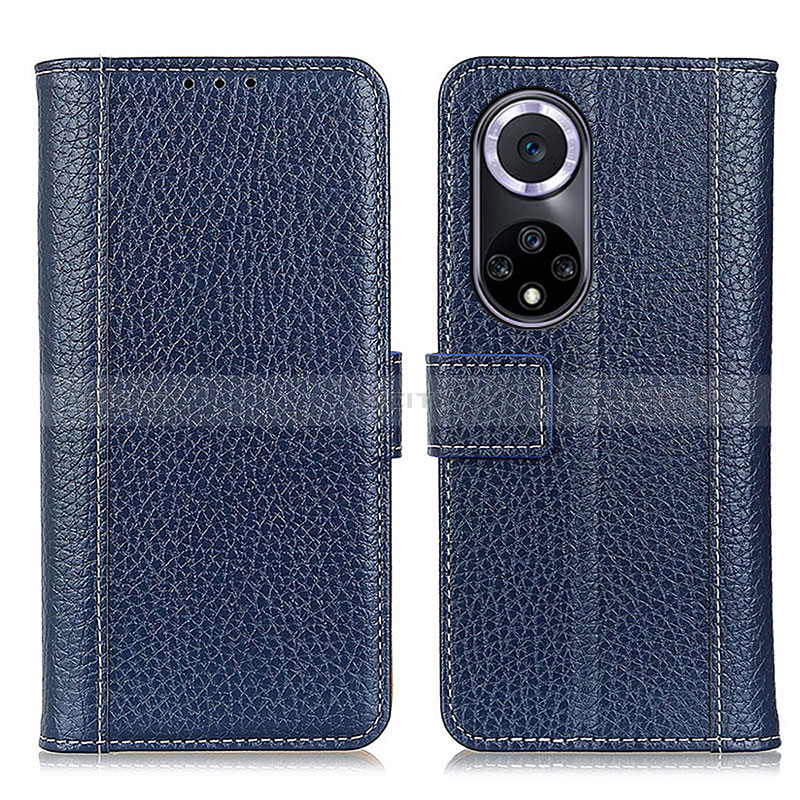 Coque Portefeuille Livre Cuir Etui Clapet M13L pour Huawei Honor 50 5G Bleu Plus