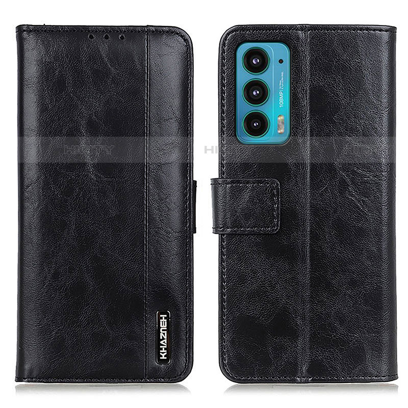 Coque Portefeuille Livre Cuir Etui Clapet M13L pour Motorola Moto Edge 20 5G Noir Plus