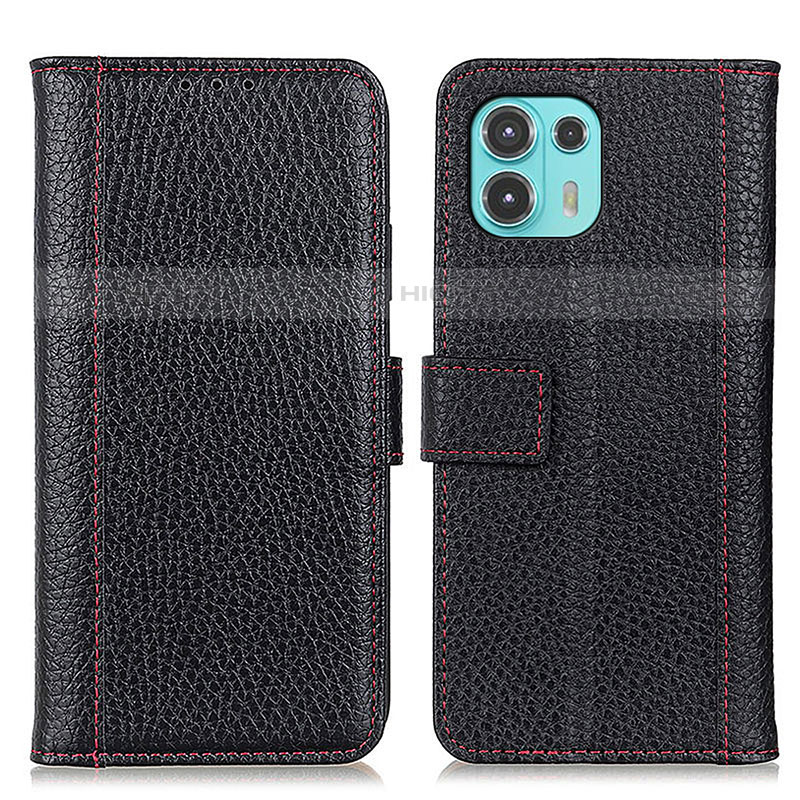 Coque Portefeuille Livre Cuir Etui Clapet M13L pour Motorola Moto Edge 20 Lite 5G Noir Plus