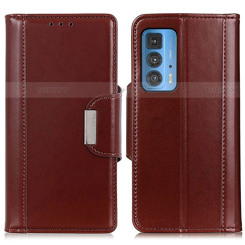 Coque Portefeuille Livre Cuir Etui Clapet M13L pour Motorola Moto Edge S Pro 5G Marron Plus