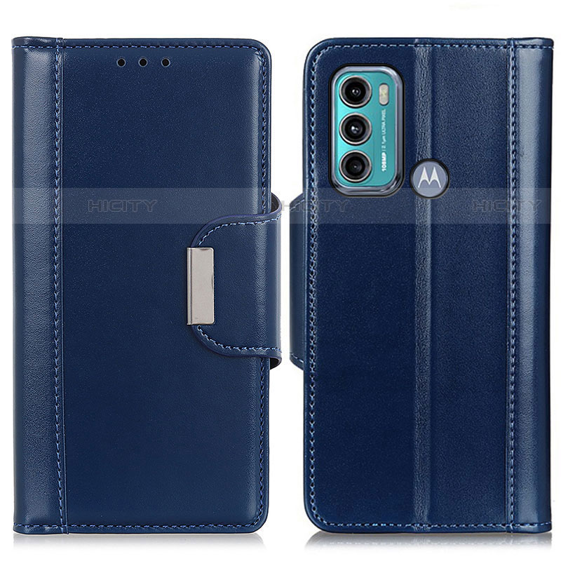 Coque Portefeuille Livre Cuir Etui Clapet M13L pour Motorola Moto G40 Fusion Bleu Plus