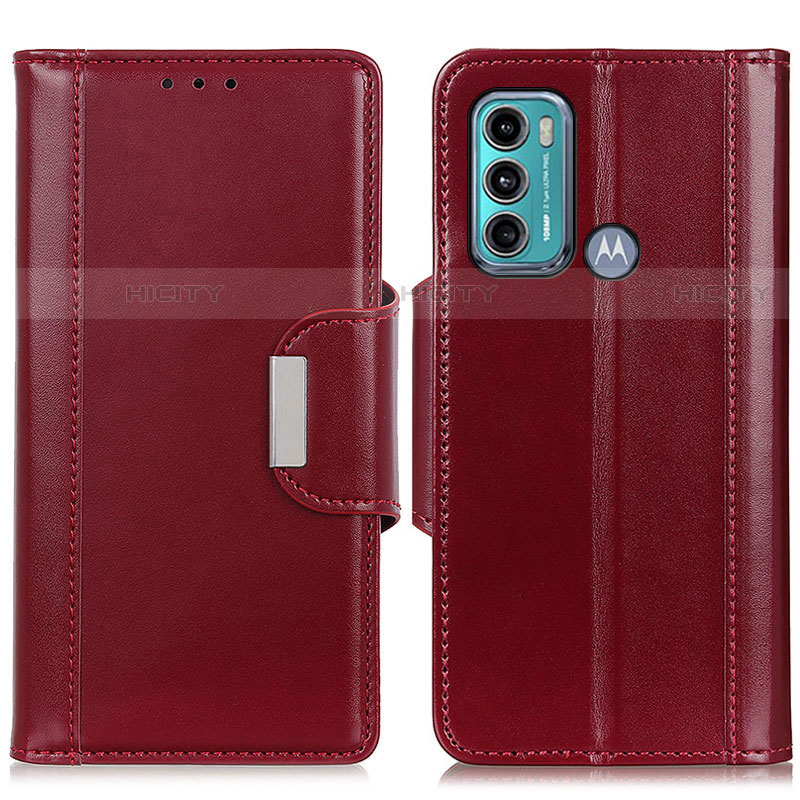 Coque Portefeuille Livre Cuir Etui Clapet M13L pour Motorola Moto G40 Fusion Rouge Plus