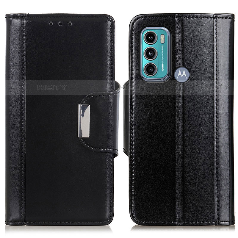 Coque Portefeuille Livre Cuir Etui Clapet M13L pour Motorola Moto G60 Noir Plus