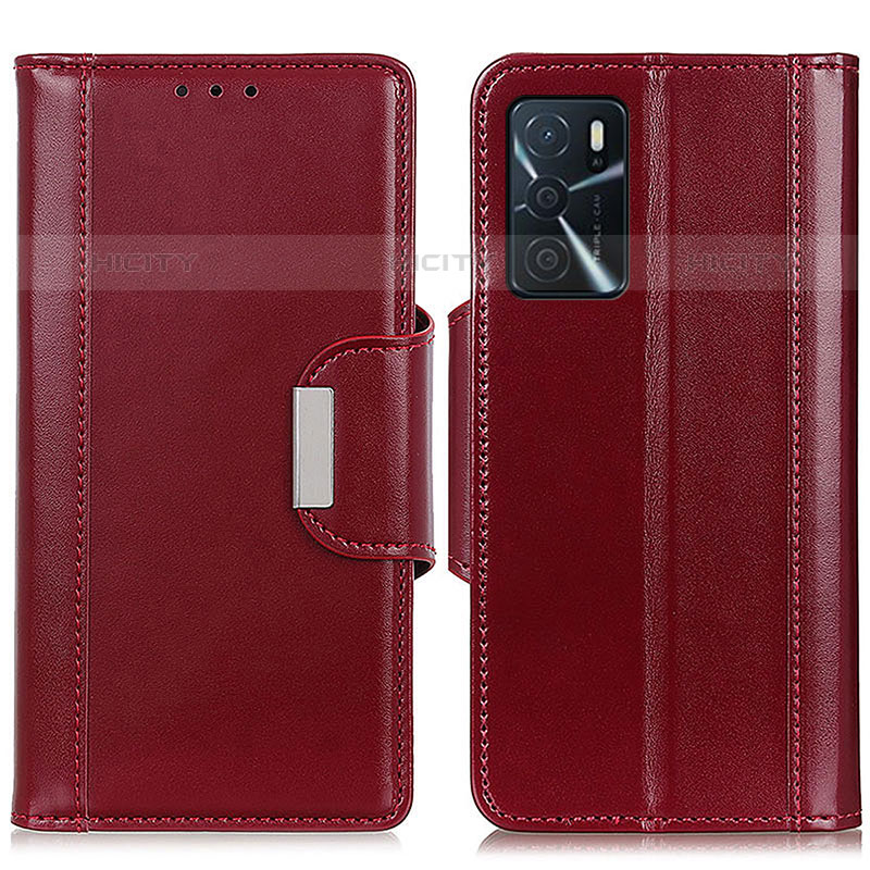 Coque Portefeuille Livre Cuir Etui Clapet M13L pour Oppo A54s Rouge Plus