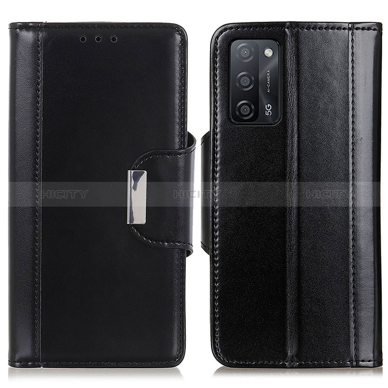 Coque Portefeuille Livre Cuir Etui Clapet M13L pour Oppo A56 5G Noir Plus