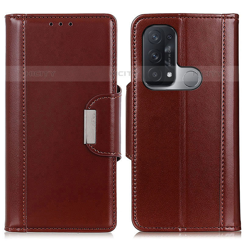 Coque Portefeuille Livre Cuir Etui Clapet M13L pour Oppo Reno5 A Marron Plus