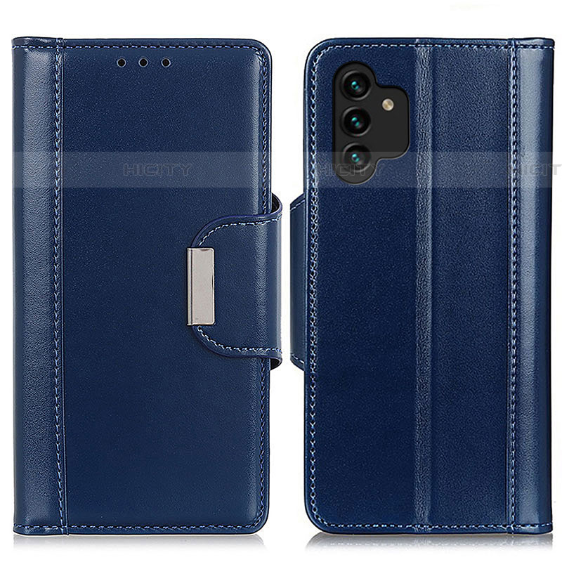 Coque Portefeuille Livre Cuir Etui Clapet M13L pour Samsung Galaxy A04s Bleu Plus