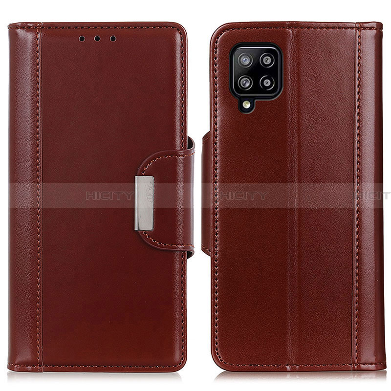 Coque Portefeuille Livre Cuir Etui Clapet M13L pour Samsung Galaxy A22 4G Marron Plus