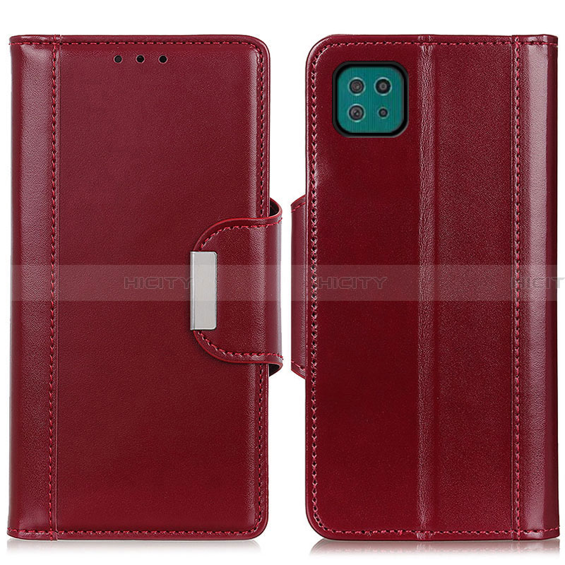 Coque Portefeuille Livre Cuir Etui Clapet M13L pour Samsung Galaxy A22 5G Rouge Plus